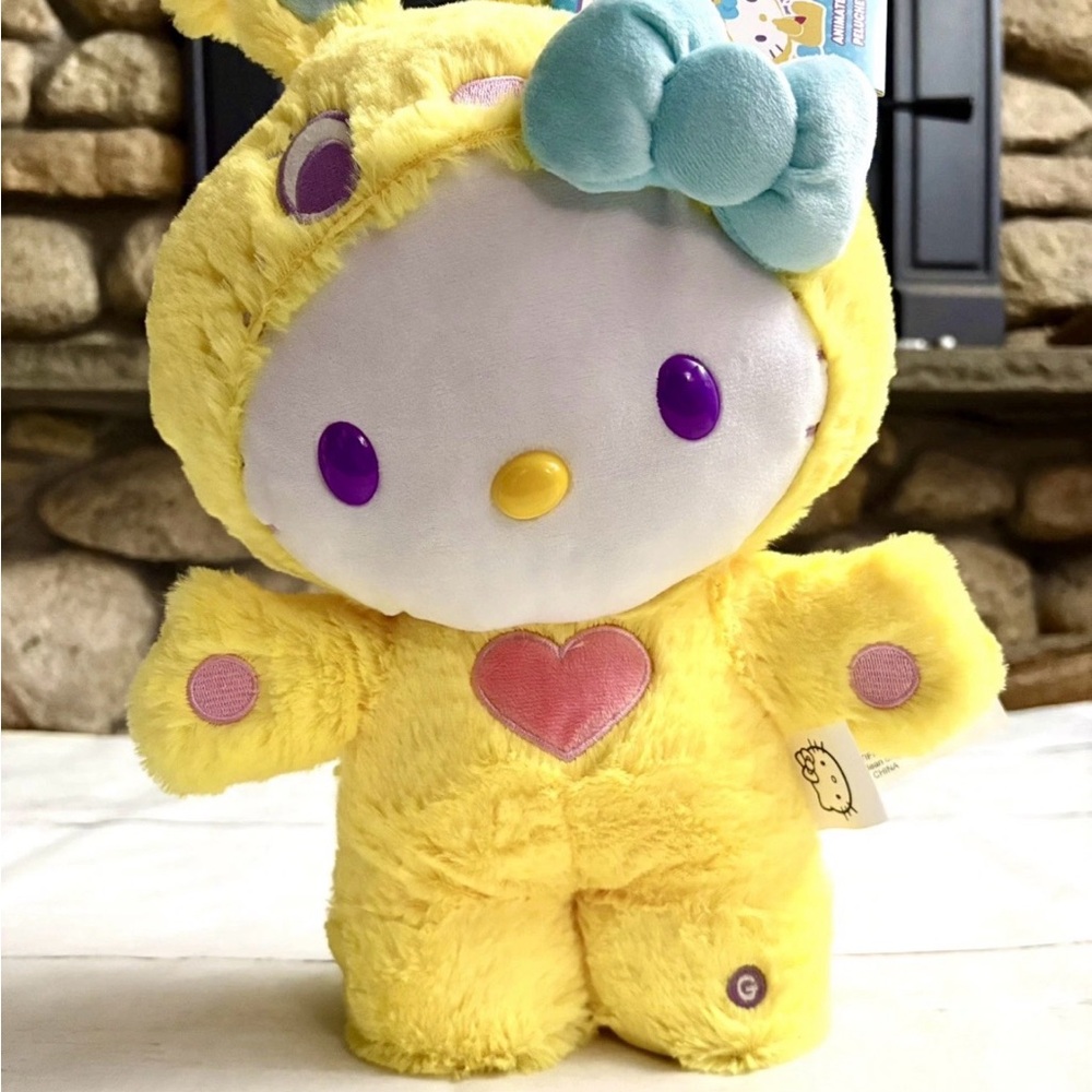 Sanrio Hello Kitty Easter Side Stepper Musical Greeter 2024 Plays “Bunny Hop”16"